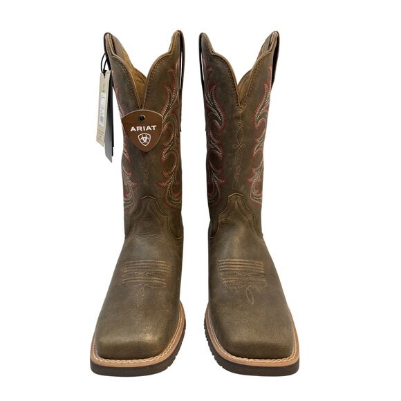 ARIAT Western Boots Hybrid Rancher Stretchfit Women's 10B Leather Square Toe - Picture 6 of 11